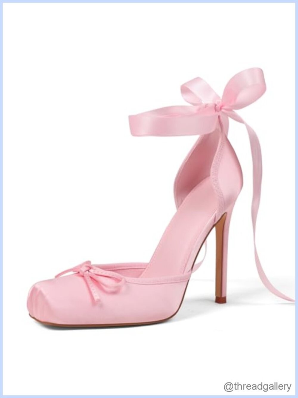 Satin Ballet Heels Closed Toe Pumps Stiletto Ankle Strap Women's Dress Shoes